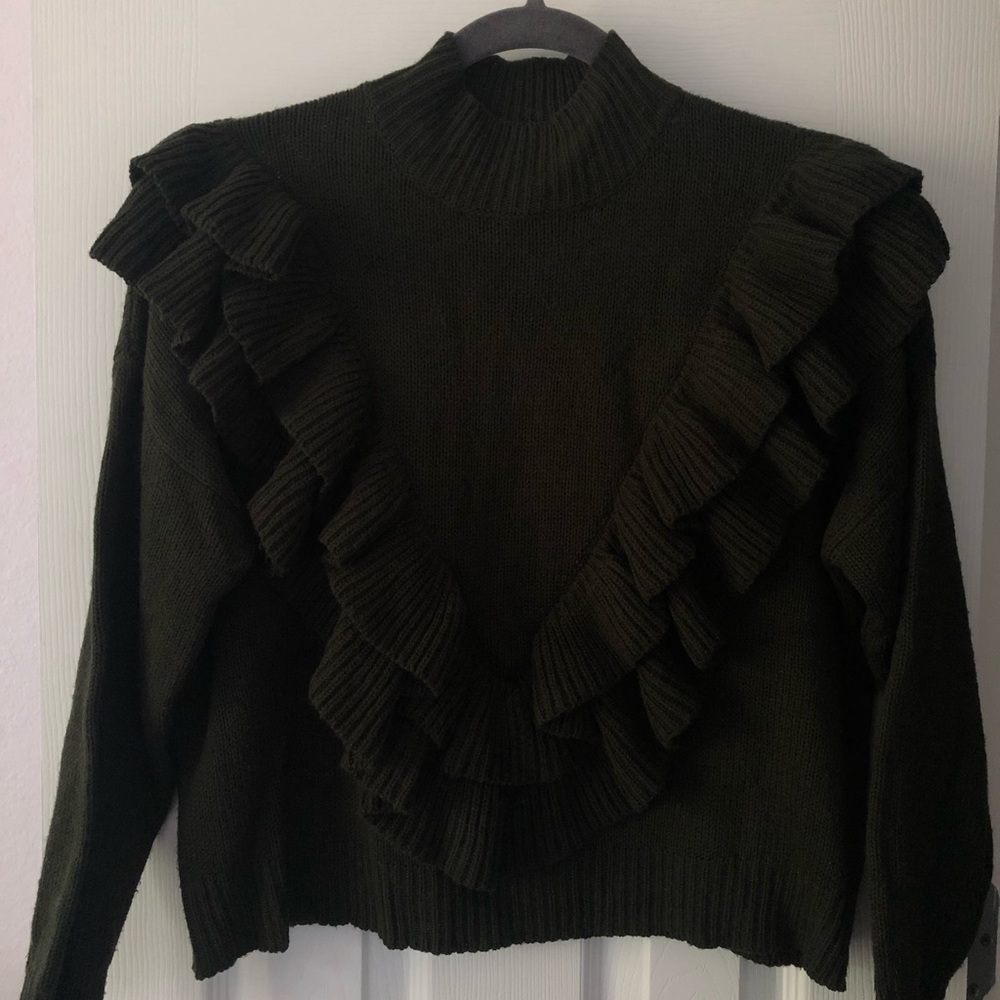 Sweater with Ruffles